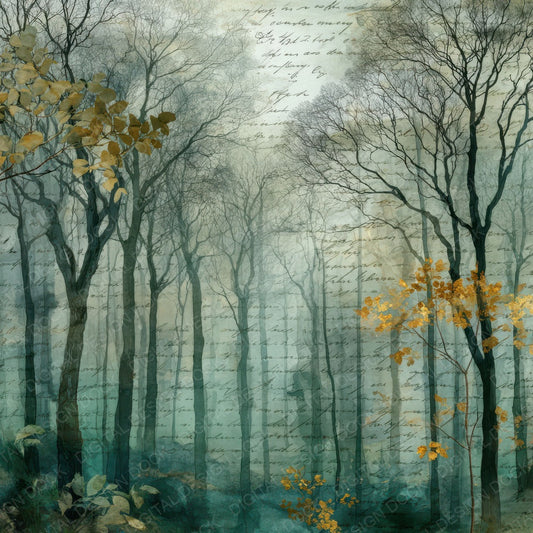 Misty Forest Journal Digital Paper Pack (DDD007679)