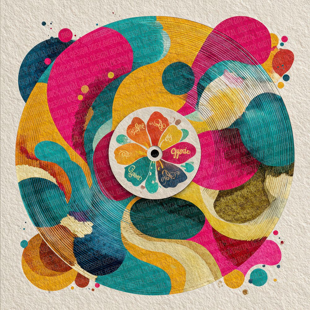Mod Psychedelic Lyric Digital Paper Pack (DDD002558)