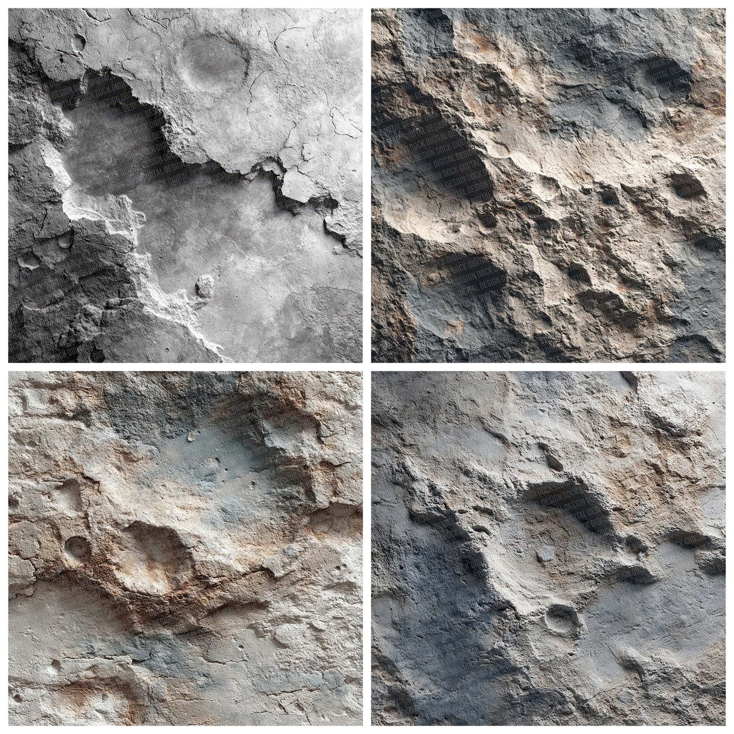 Moon Crater Grain Digital Paper Pack (DDD002586)