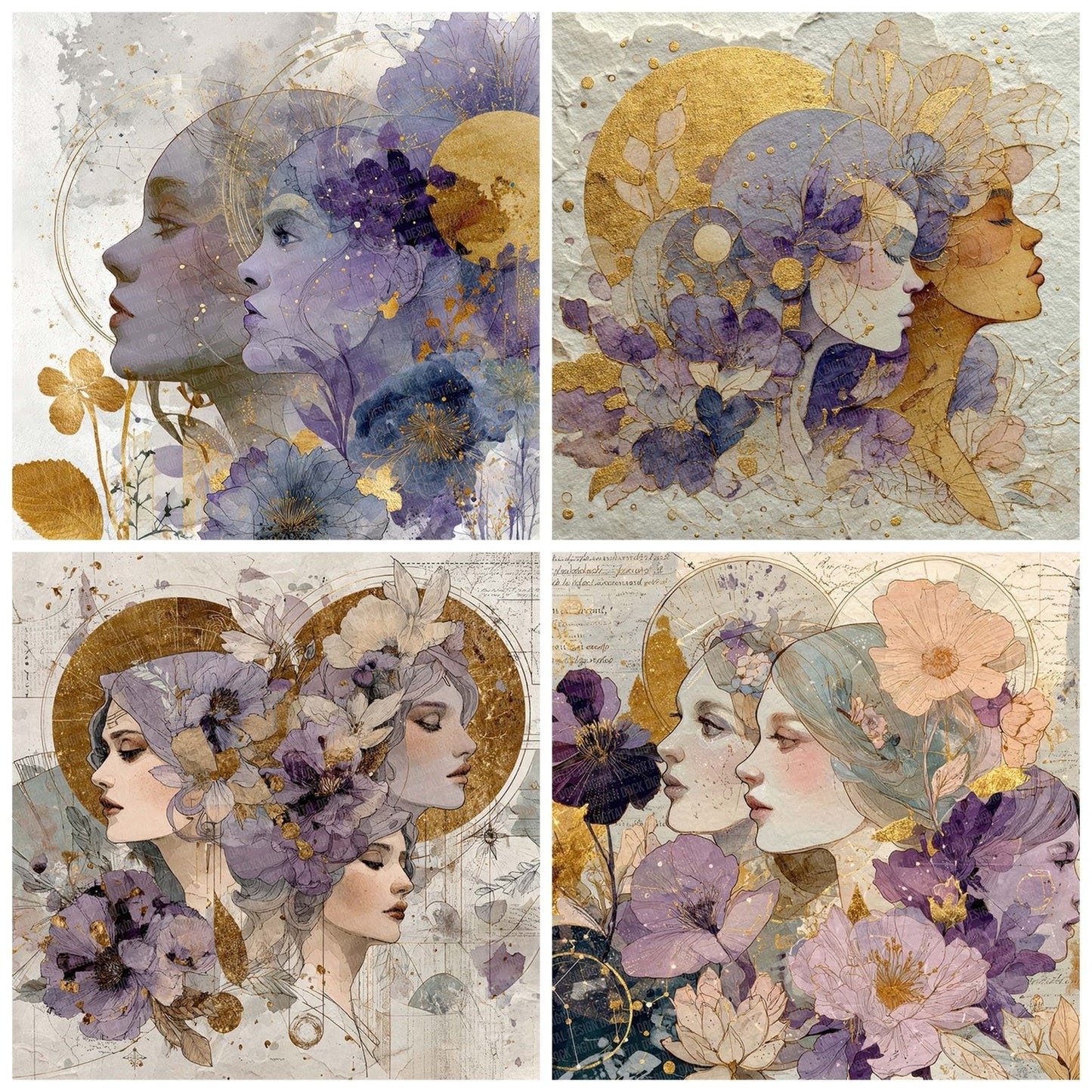 Moon Goddess Layers Digital Paper Pack (DDD002589)