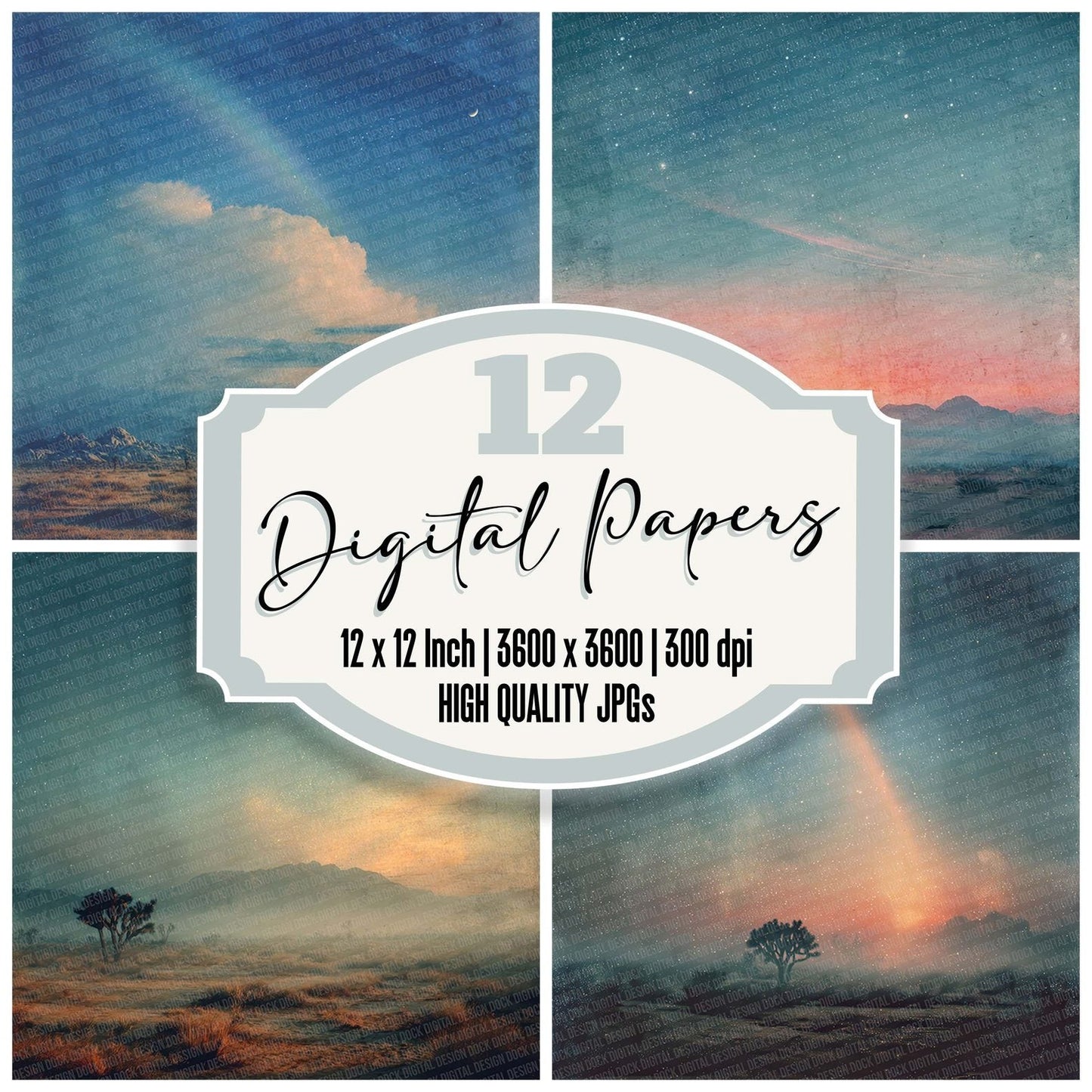 Moonflare Joshua Fade Digital Paper Pack (DDD002594)