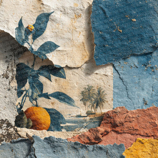 Moroccan Coastal Collage Digital Paper Pack (DDD002600)