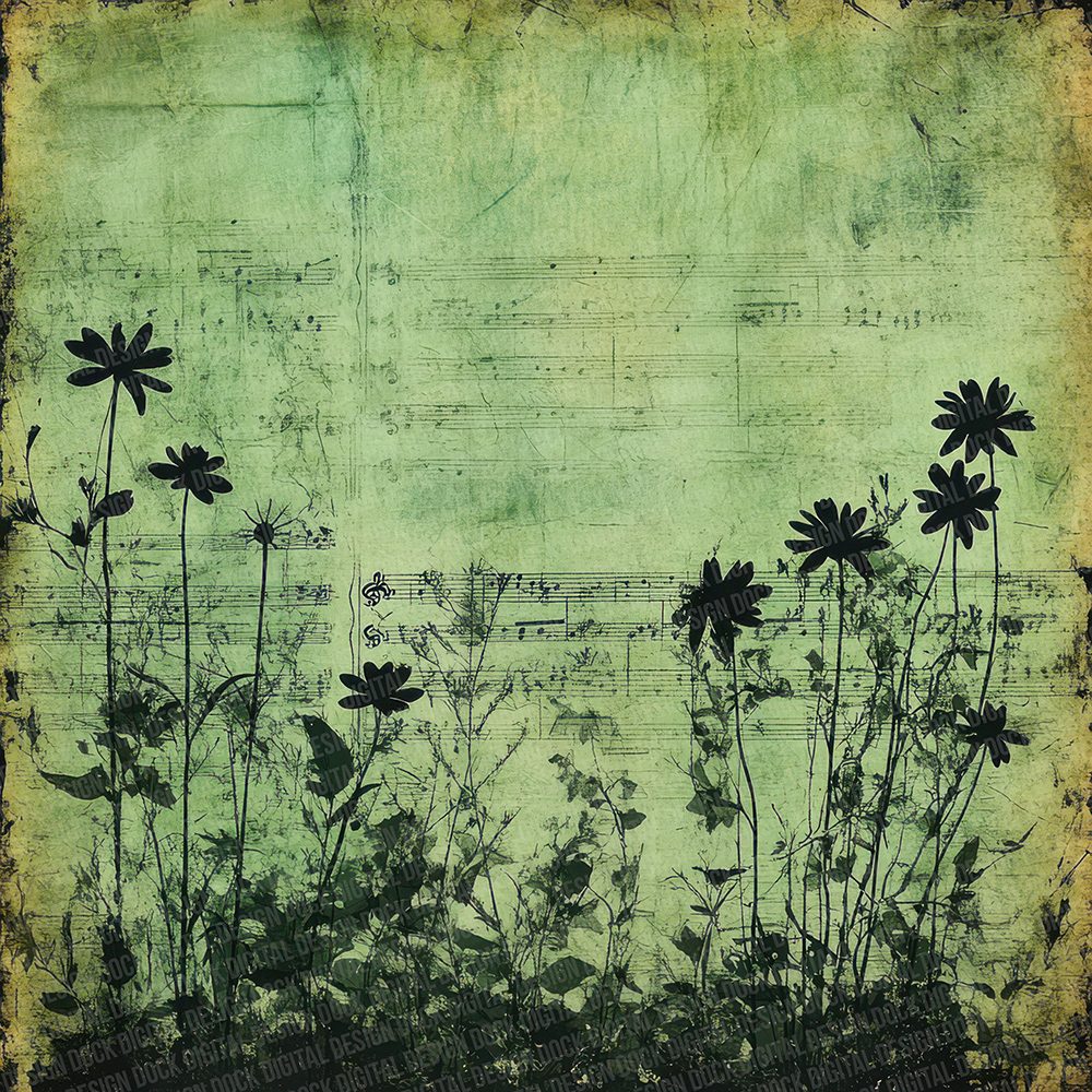 Moss Film Floral Fade Digital Paper Pack (DDD002608)