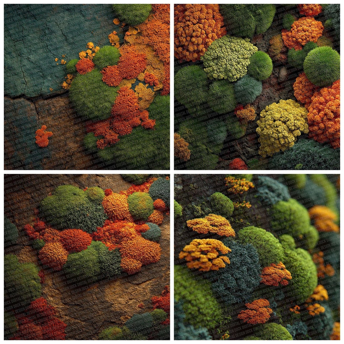 Moss Lichen Close Digital Paper Pack (DDD002611)