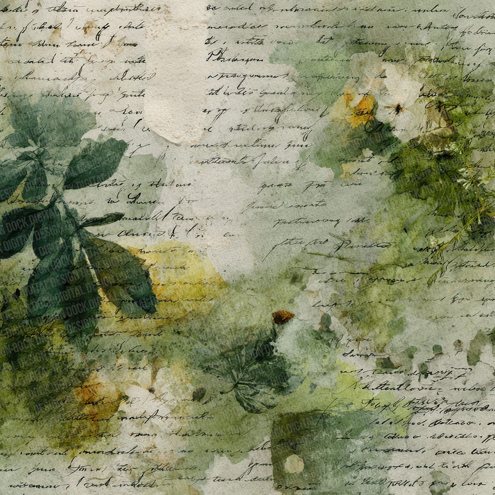 Moss Script Field Digital Paper Pack (DDD002616)