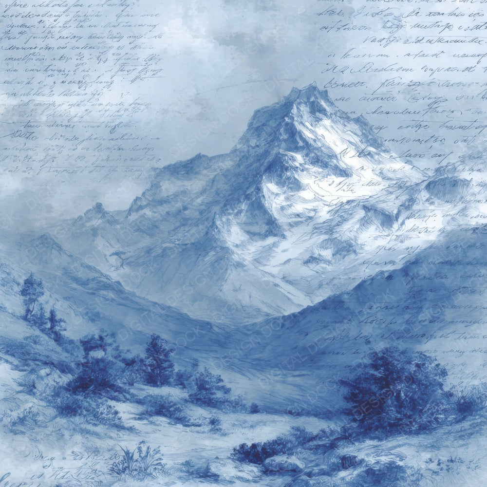 Mountain Ridge Field Notes Digital Paper Pack (DDD002628)