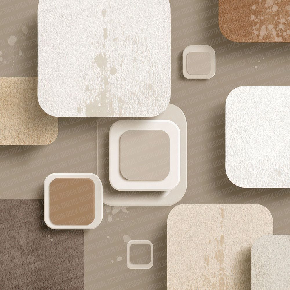 Mushroom Milk Background Digital Paper Pack (DDD002632)
