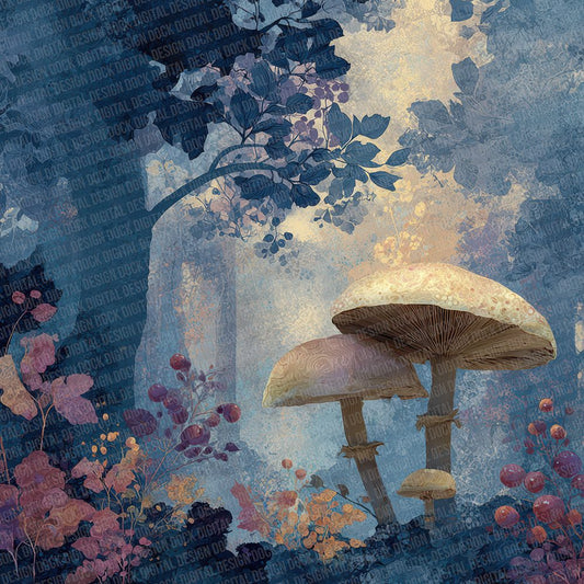 Mushroom Tale Bloom Digital Paper Pack (DDD002634)