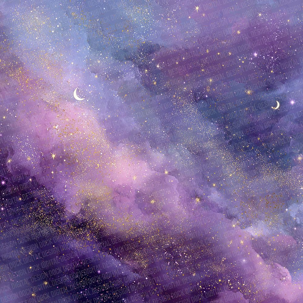 Mystic Purple Abstract Digital Paper Pack (DDD002653)