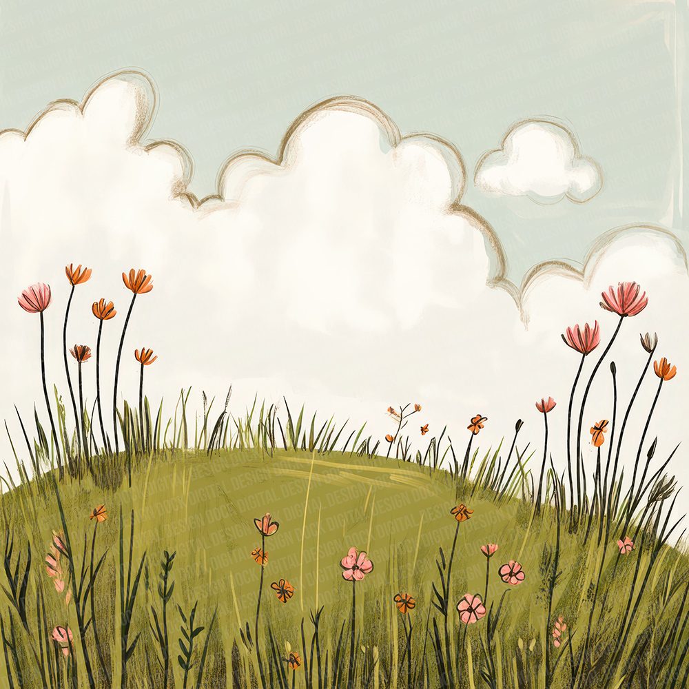 Naive Field Sketch Digital Paper Pack (DDD002660)