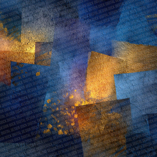Navy Gold Christian Sacred Layers Digital Paper Pack (DDD002666)