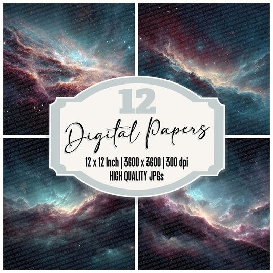 Nebula Drift Fade Digital Paper Pack (DDD002673)