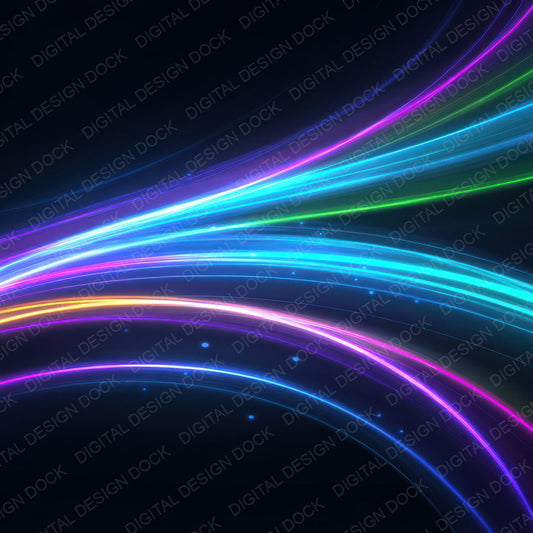 Neon Arc Trails Digital Paper Pack (DDD008332)