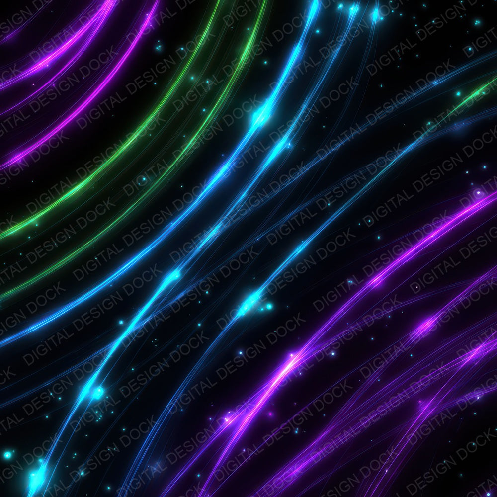 Neon Arc Trails Digital Paper Pack (DDD008332)