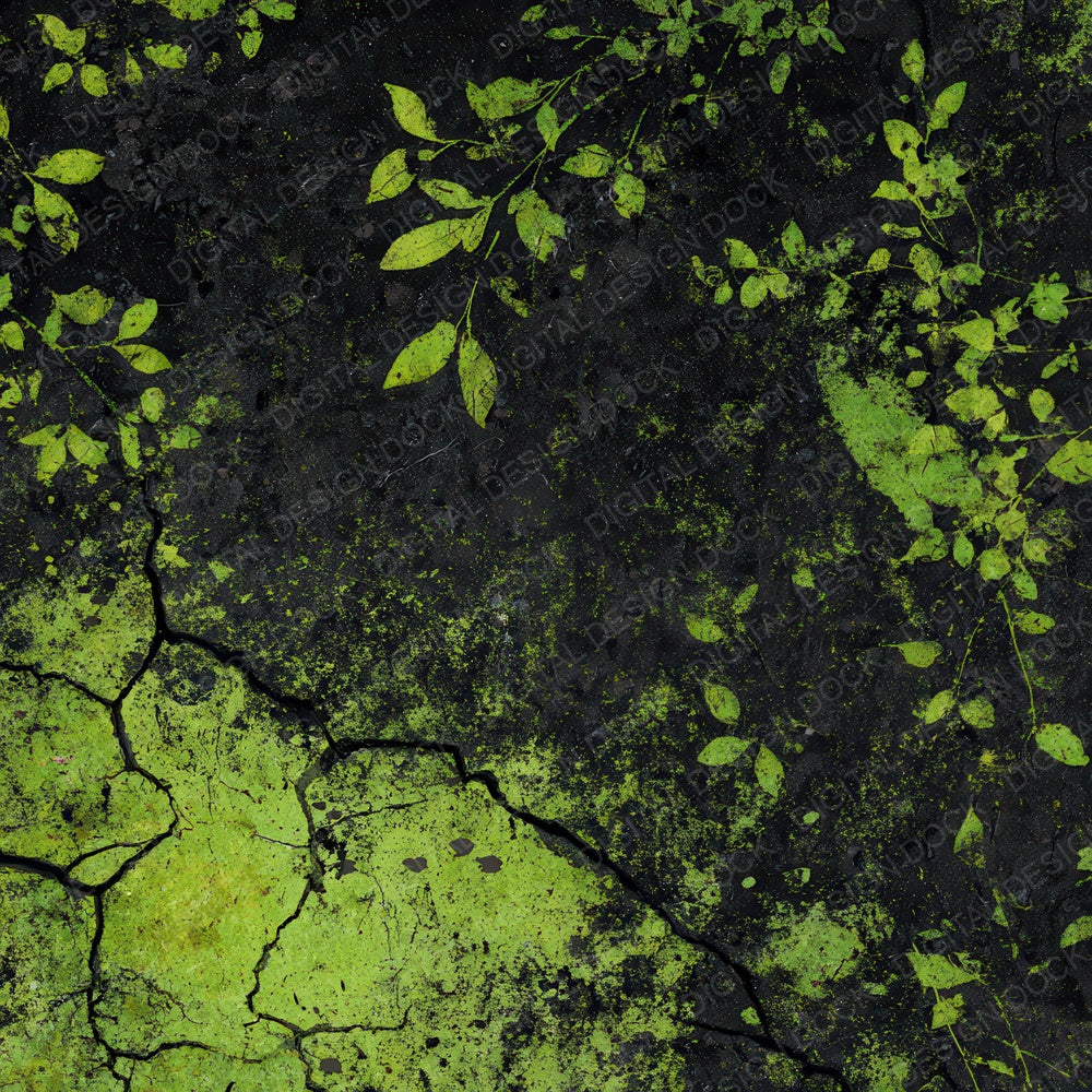 Neon Botanical Grunge Digital Paper Pack (DDD008569)