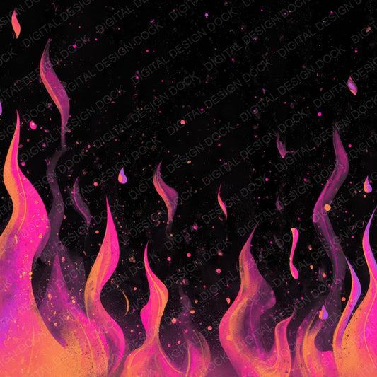 Neon Flame Grunge Digital Paper Pack (DDD008572)