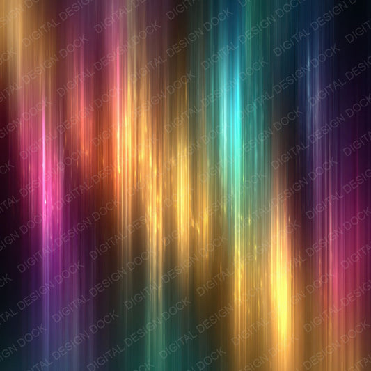 Neon Flow Rainbow Floral Fusion Digital Paper Pack (DDD007687)