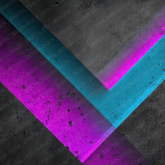 Neon Geometry Grunge Digital Paper Pack (DDD008573)