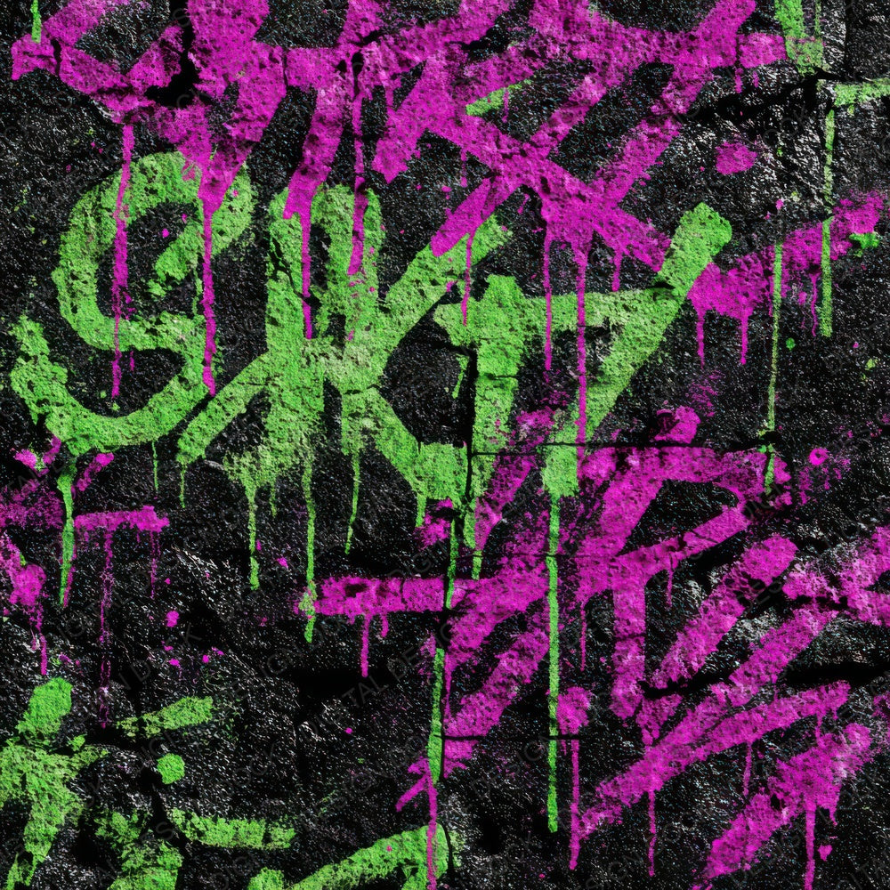 Neon Graffiti Grunge Digital Paper Pack (DDD008575)