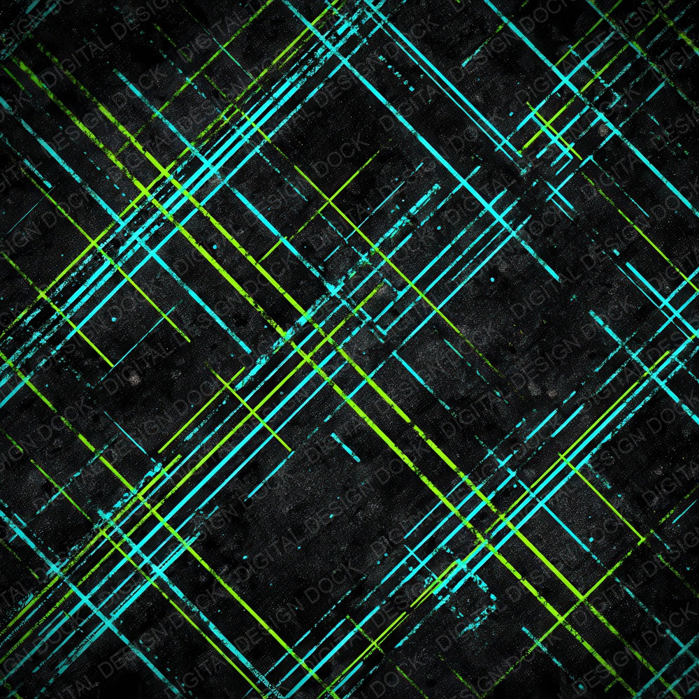 Neon Grid Distortion Digital Paper Pack (DDD008593)