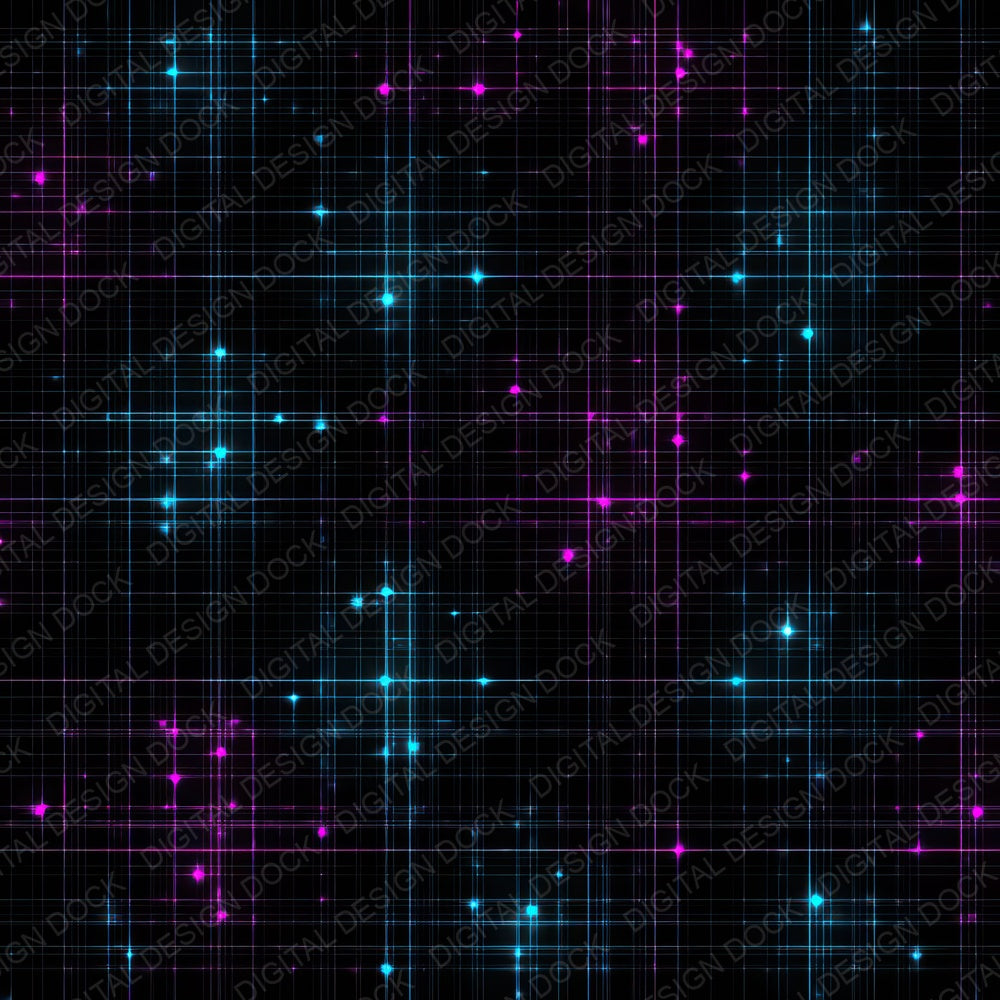 Neon Grid Lights Digital Paper Pack (DDD008334)