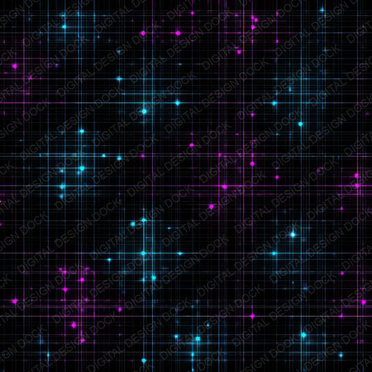 Neon Grid Lights Digital Paper Pack (DDD008334)