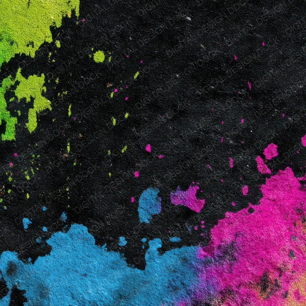 Neon Ink Grunge Digital Paper Pack (DDD008576)