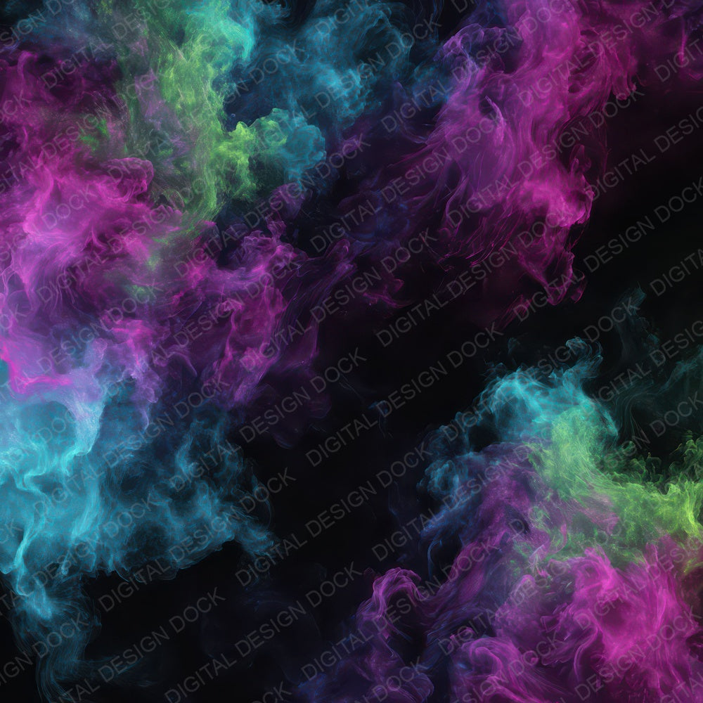 Neon Ink Plumes Digital Paper Pack (DDD008782)
