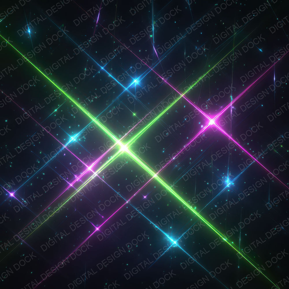 Neon Laser Lines Digital Paper Pack (DDD008315)
