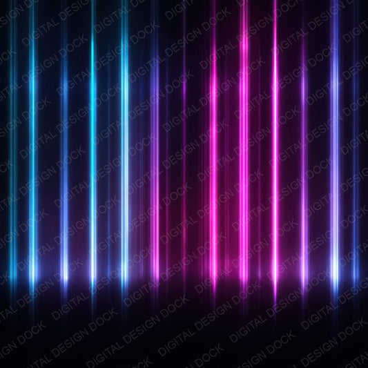 Neon Light Bars Digital Paper Pack (DDD008335)