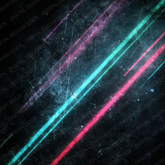 Neon Light Drag Grunge Digital Paper Pack (DDD008578)