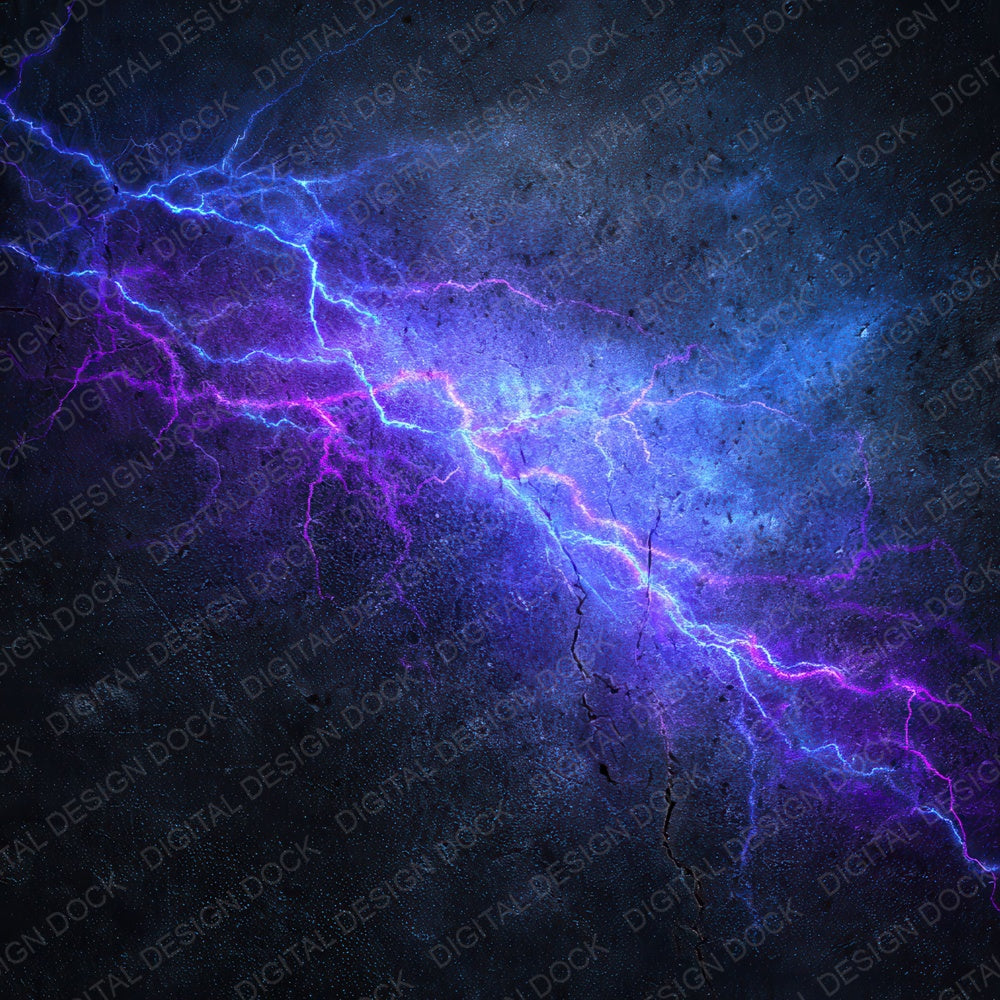 Neon Lightning Grunge Digital Paper Pack (DDD008579)