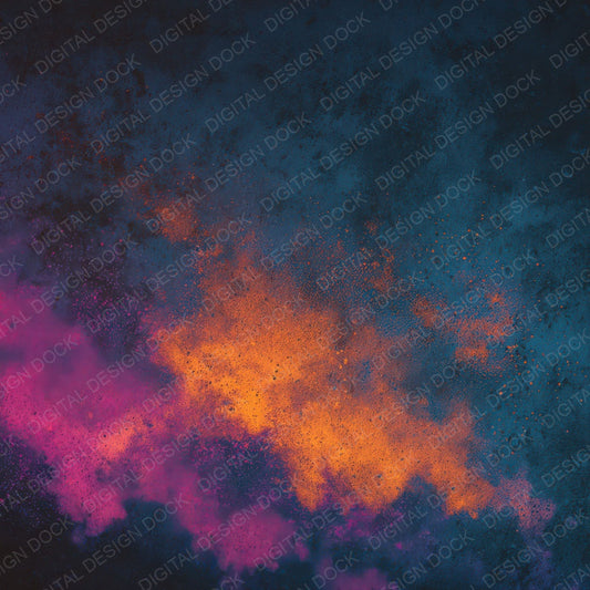 Neon Mist Clouds Digital Paper Pack (DDD008611)