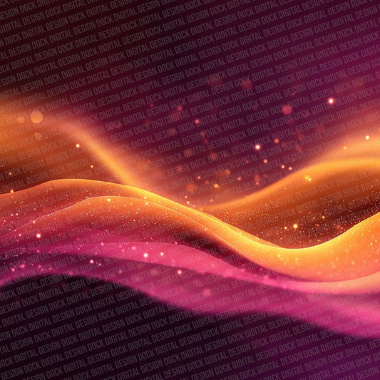 Neon Orange Pulse Abstract Digital Paper Pack (DDD002717)