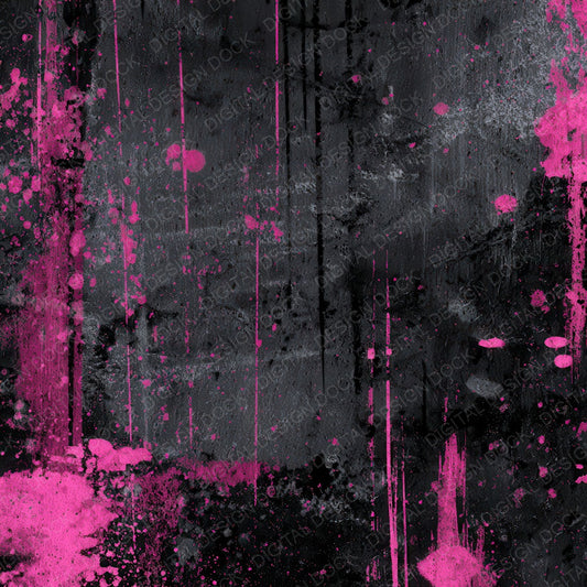 Neon Pink Grunge Digital Paper Pack (DDD008582)