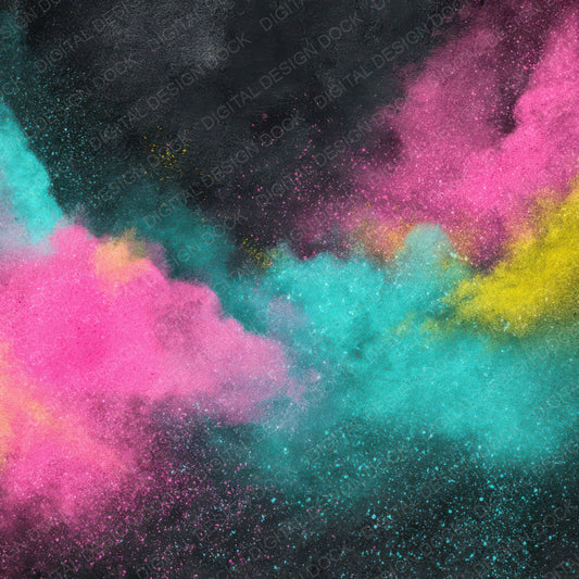 Neon Powder Burst Digital Paper Pack (DDD008583)