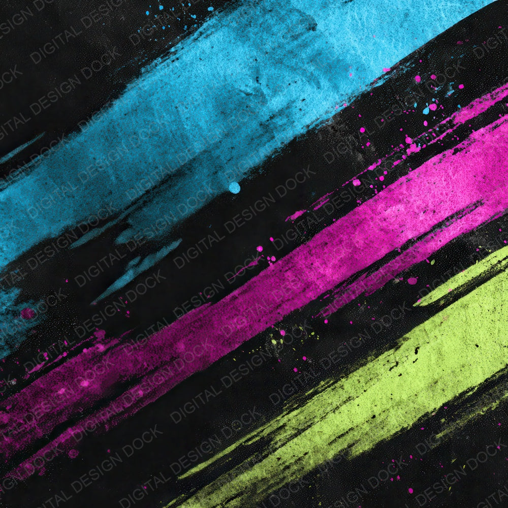 Neon Roller Grunge Digital Paper Pack (DDD008584)