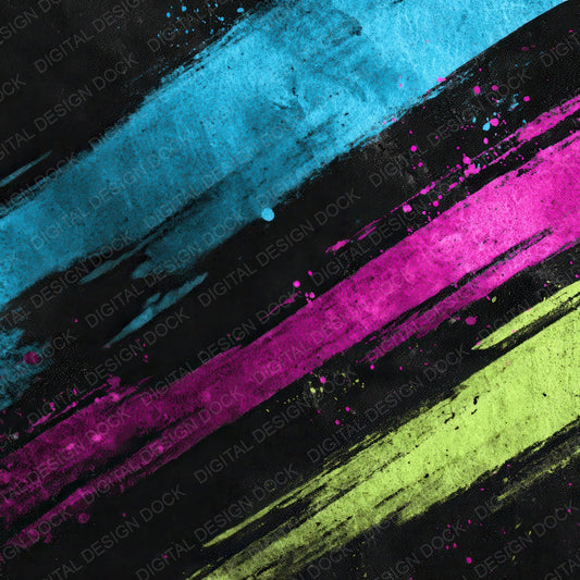 Neon Roller Grunge Digital Paper Pack (DDD008584)