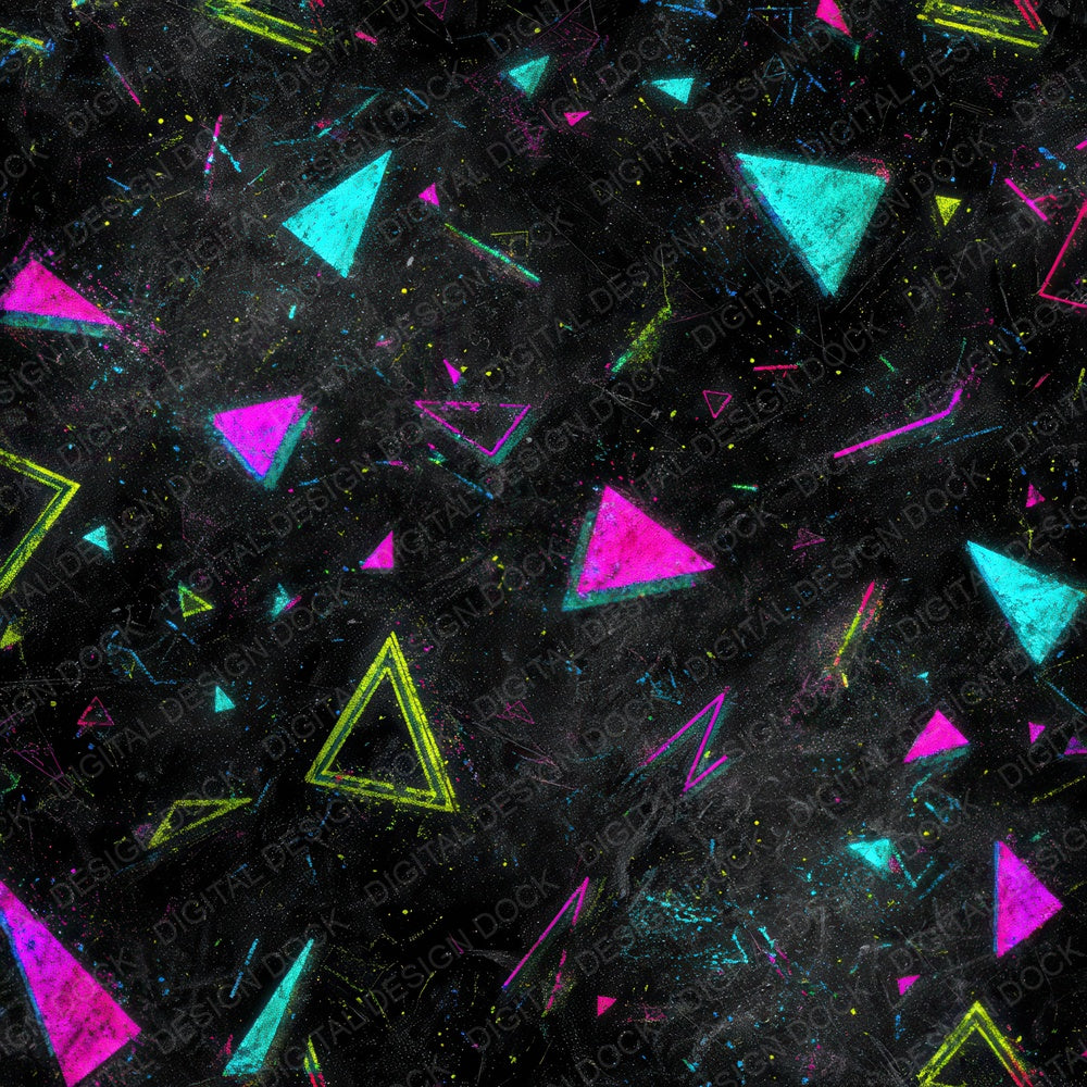 Neon Shard Grunge Digital Paper Pack (DDD008615)