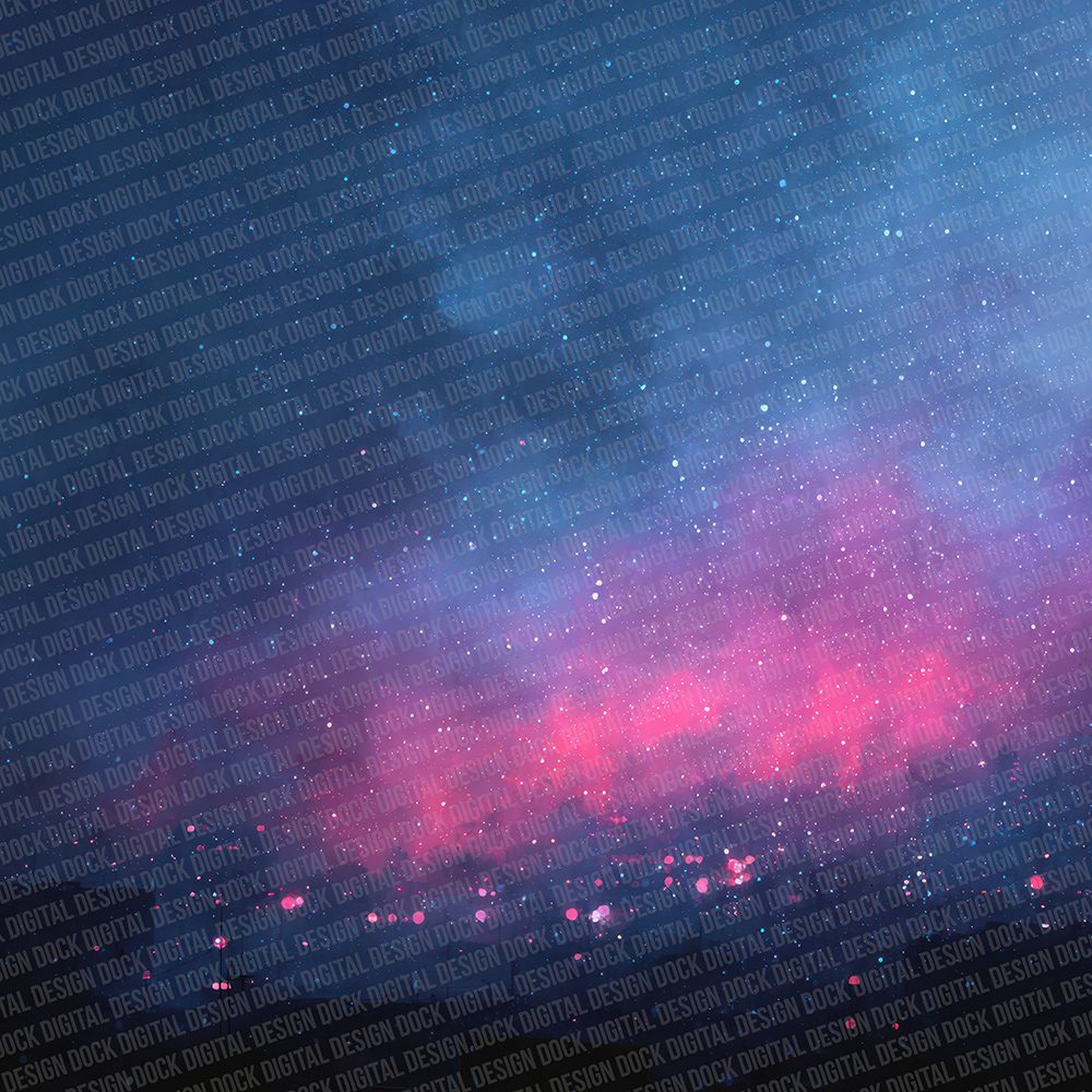 Neon Snow City Digital Paper Pack (DDD002733)