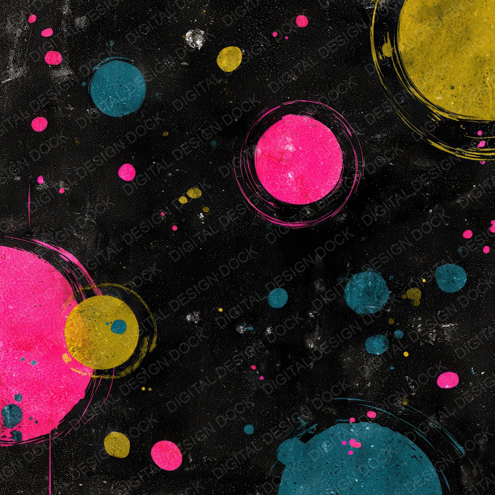Neon Splash Grunge Digital Paper Pack (DDD008604)