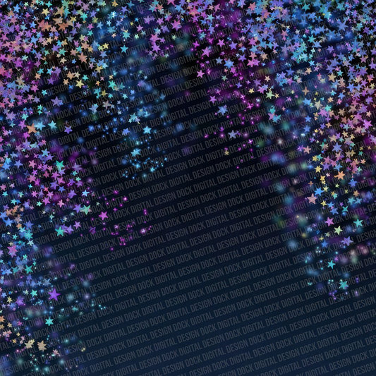 Neon Star Scatter Digital Paper Pack (DDD002735)