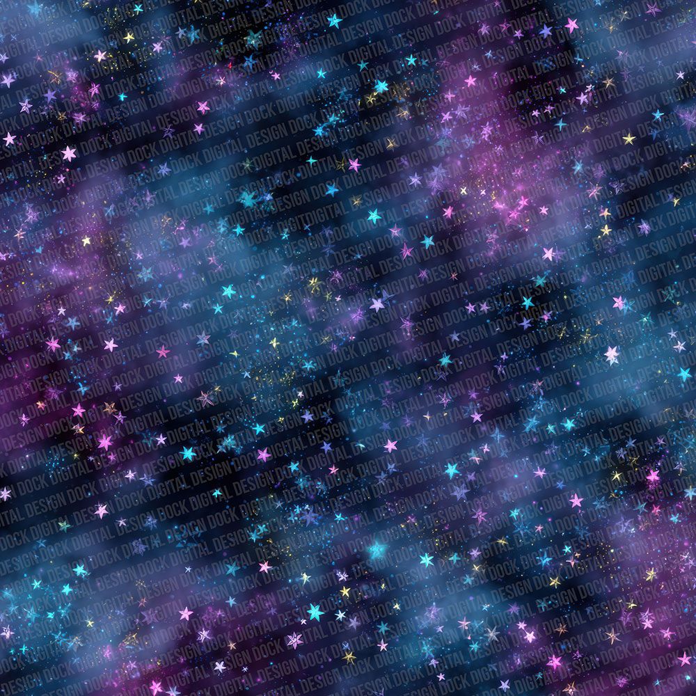 Neon Star Scatter Digital Paper Pack (DDD002735)