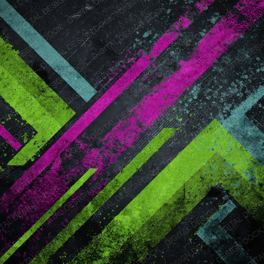Neon Stencil Grunge Digital Paper Pack (DDD008605)