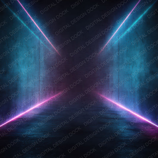 Neon Tunnel Grunge Digital Paper Pack (DDD008606)
