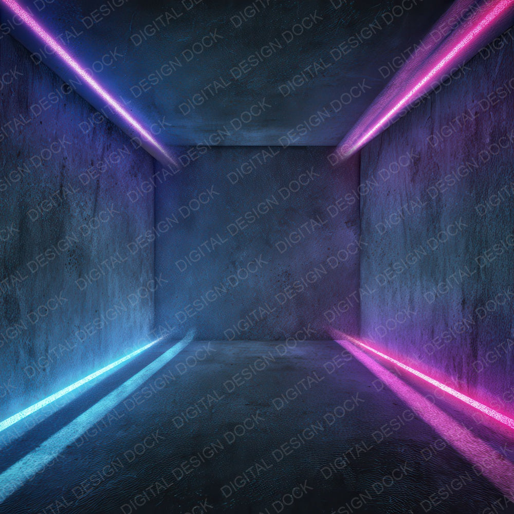Neon Tunnel Grunge Digital Paper Pack (DDD008606)