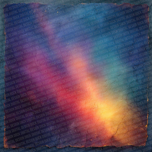 Neon Watercolour Wash Rainbow Digital Paper Pack (DDD002738)