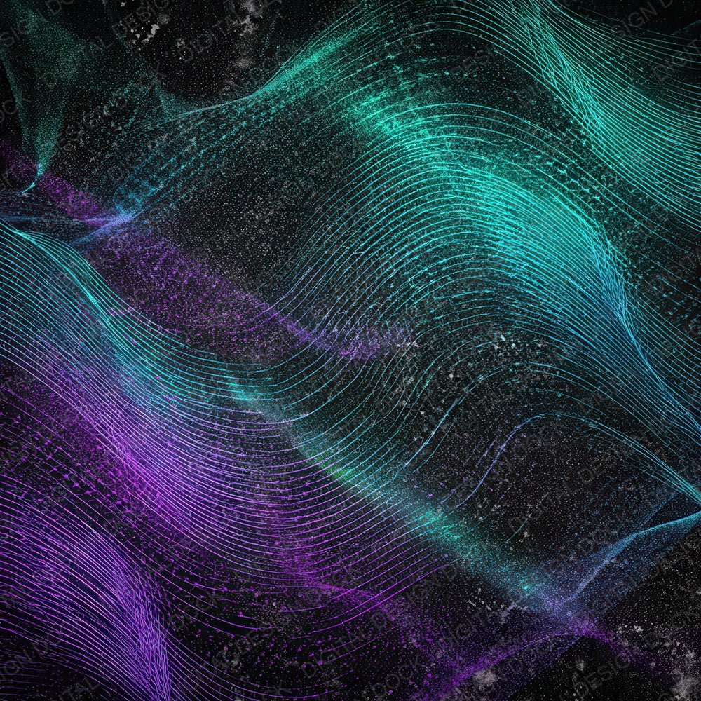 Neon Wave Grunge Digital Paper Pack (DDD008619)