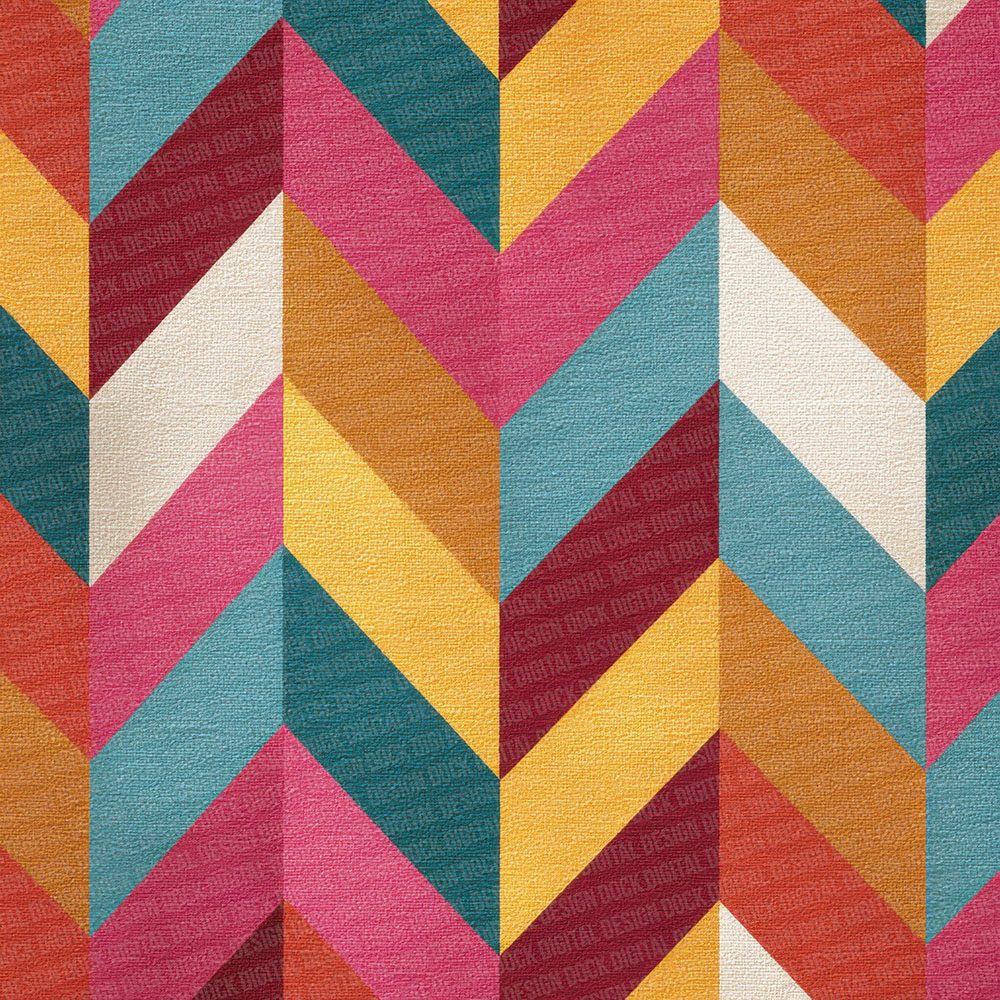 Neon Zigzag Texture Digital Paper Pack (DDD002742)