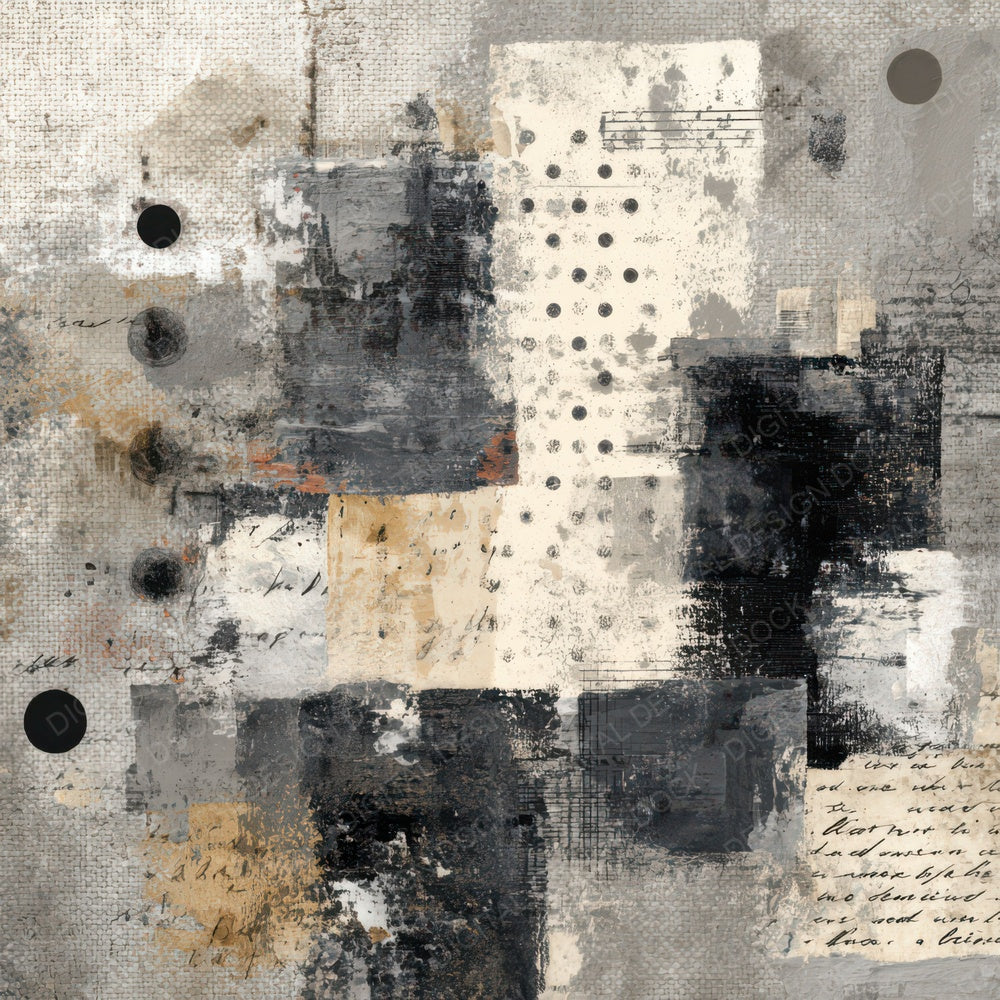 Neutral Grunge Textile Background Digital Paper Pack (DDD007840)